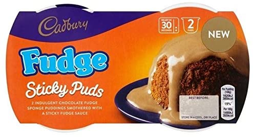 Cadbury Fudge Sponge Pudding 4 x 2pk x 95g